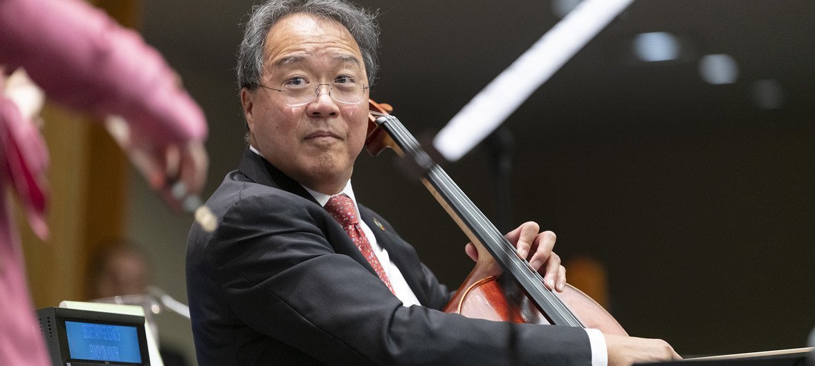 专题报道大提琴演奏家联合国和平使者马友友呼吁青年采取行动关爱地球